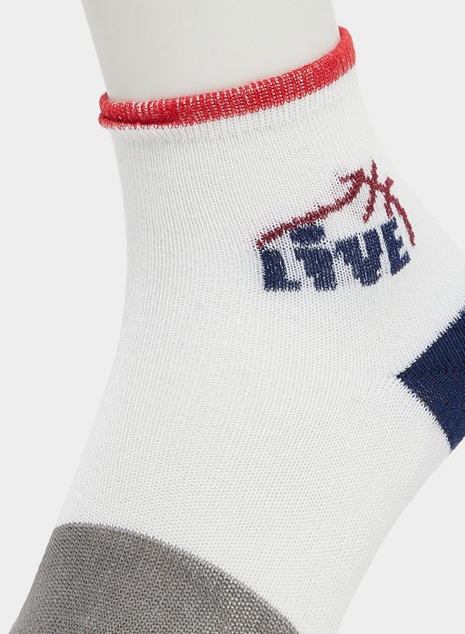 Styli Pack of 5 - Kids Cotton Blend Ankle Socks - Image 3