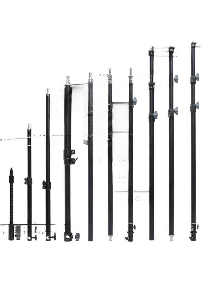 Generic Photography Tripod Center Shaft Heightening Rod Frame Light Stand Extension Rod Section Telescopic Tube Black Horizontal Tube For Photography-Body Color:Black Splash Ink  - Image 4
