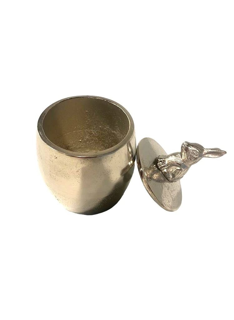 RABBIT BOX HANDMADE RINGS FOR HOME DÉCOR IN ROUGH NICKLE PLATED FINSIH  - Image 4