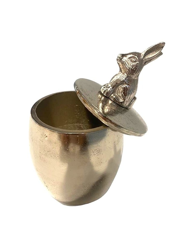 RABBIT BOX HANDMADE RINGS FOR HOME DÉCOR IN ROUGH NICKLE PLATED FINSIH  - Image 3