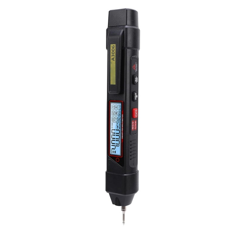 Pen Type Multimeter 4000 Counts Digital Tester - NCV Non Contact Voltage Detection with Live Wire Finder Flashlight and Data Hold Function - for AC DC Voltage Capacitance and - Image 4