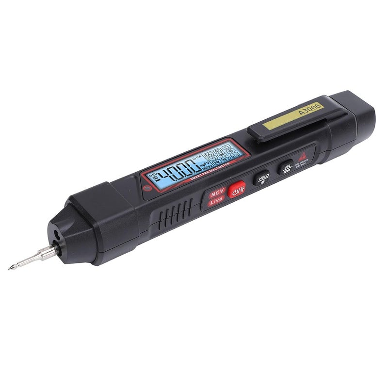 Pen Type Multimeter 4000 Counts Digital Tester - NCV Non Contact Voltage Detection with Live Wire Finder Flashlight and Data Hold Function - for AC DC Voltage Capacitance and - Image 5