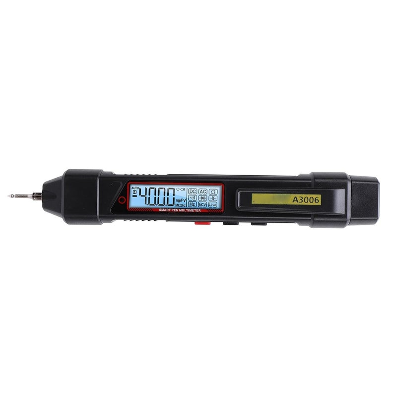 Pen Type Multimeter 4000 Counts Digital Tester - NCV Non Contact Voltage Detection with Live Wire Finder Flashlight and Data Hold Function - for AC DC Voltage Capacitance and - Image 3