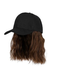Arabest Stylish Summer Short Curly Wig Hat Light brown 