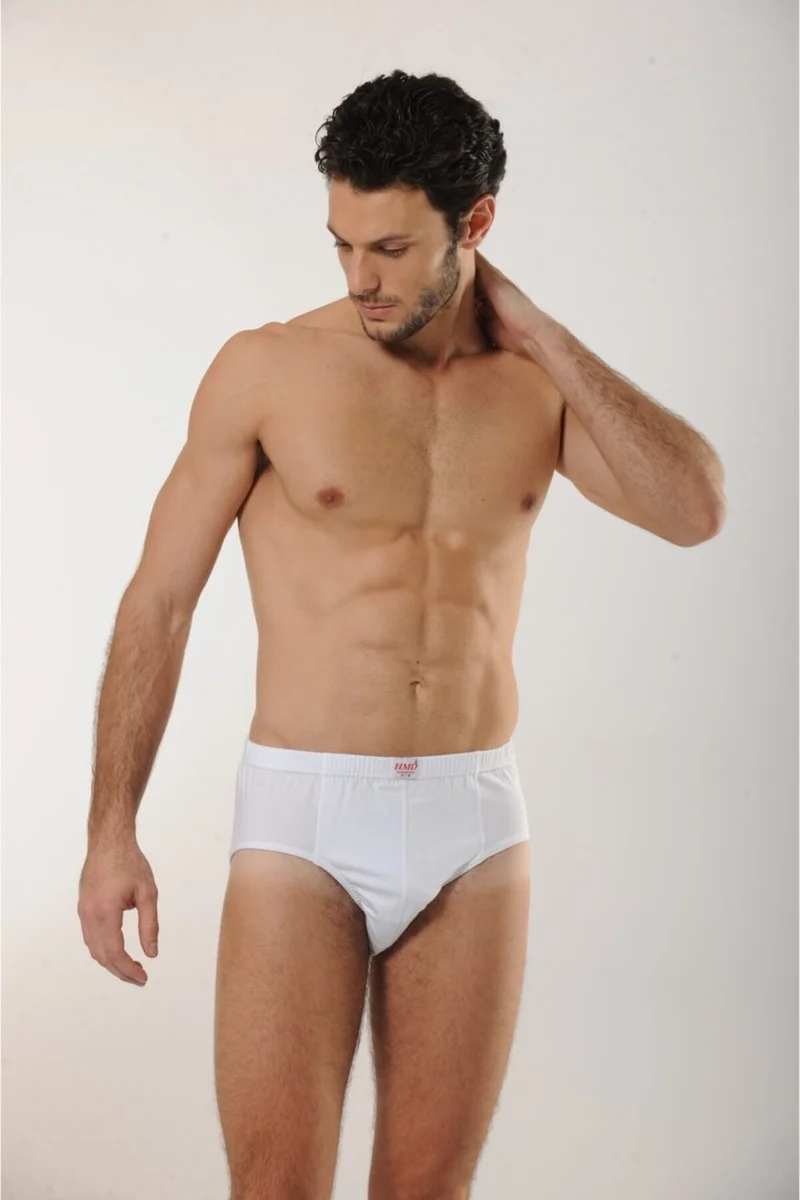 HMD 200 3-Piece Cotton Slip Men's Briefs - White