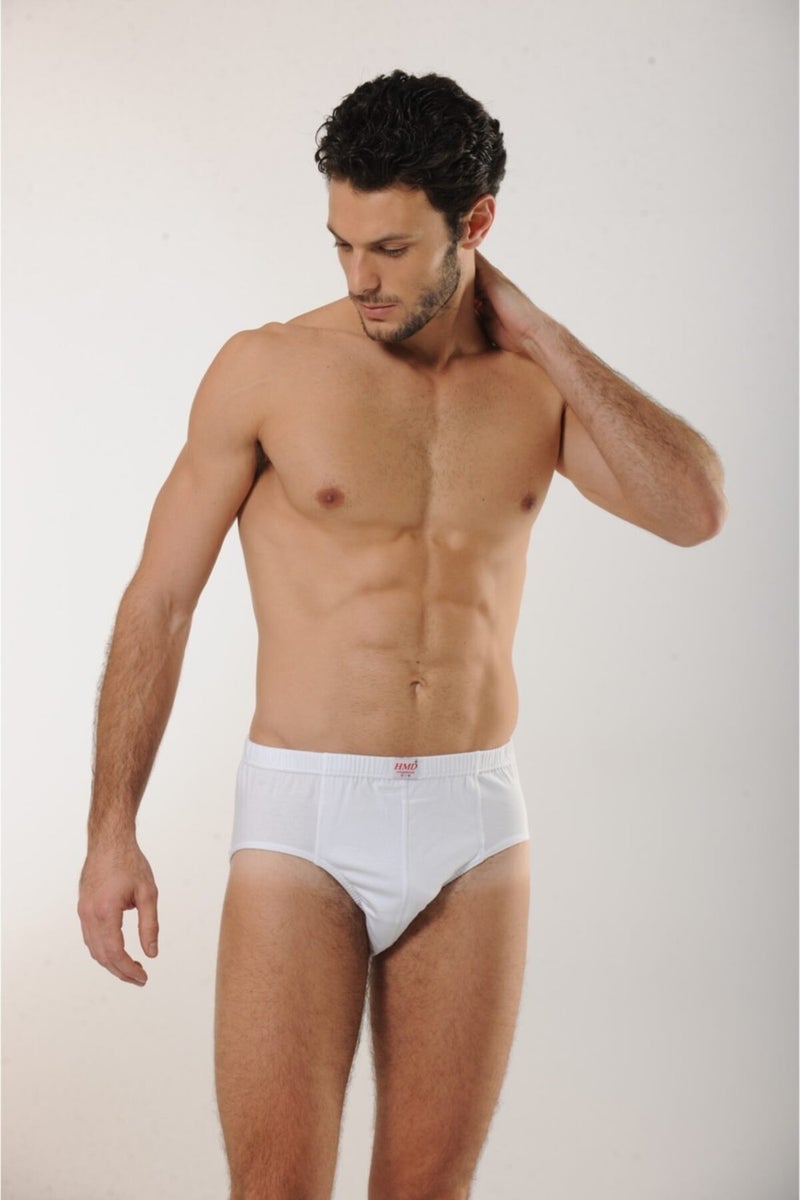 HMD 200 3-Piece Cotton Slip Men's Briefs - White - Image 1