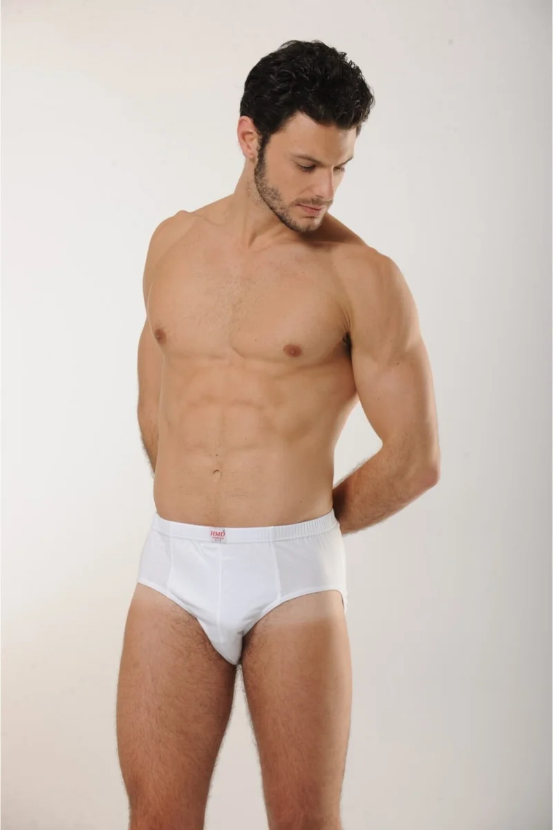 HMD 200 3-Piece Cotton Slip Men's Briefs - White