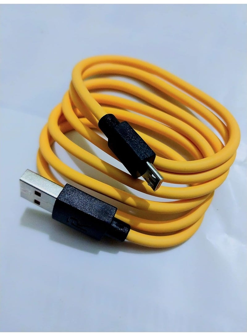 Micro USB Cable Yellow - Fast Charging and Data Transfer - Image 2