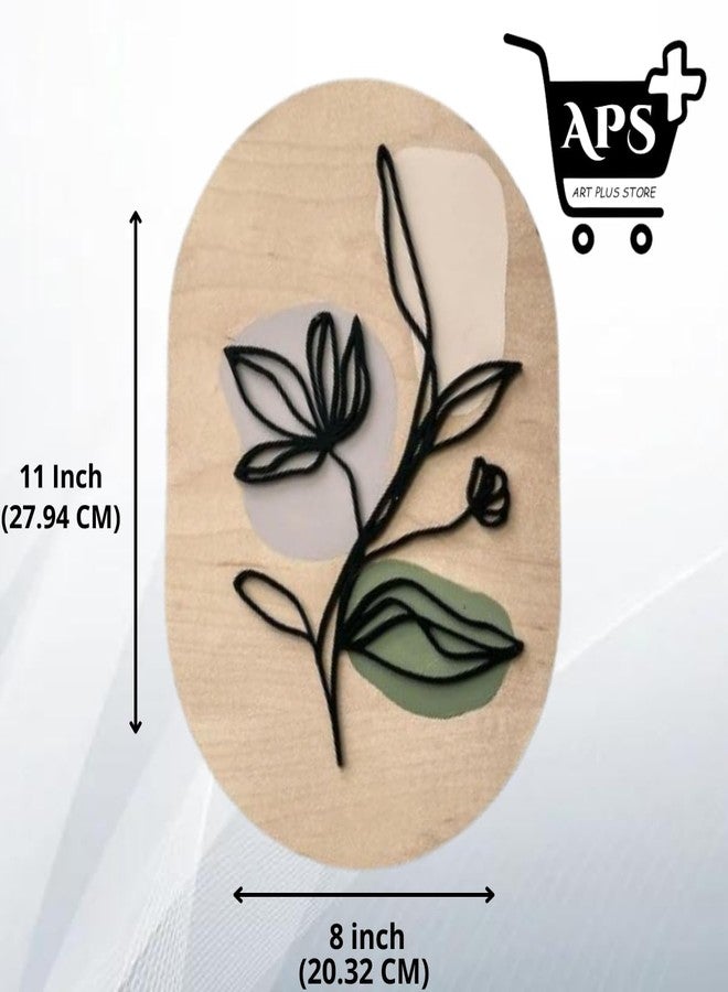 APS ART PLUS STORE متجر APS ART PLUS STORE، منحوتة جدارية ثلاثية الأبعاد بتصميم زهرة خشبية لتزيين الجدران، قطعة ديكور لغرفة المعيشة، الردهة، غرفة النوم، المطبخ، المكتب (11 × 8 بوصة) - Image 4