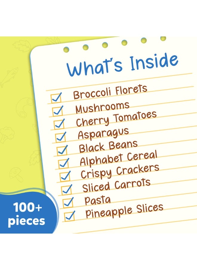 Grocery Set - 100+ Pieces, Play Foods, Realistic Pretend Play Toys, Kids Kitchen Set, Gift for Girls & Boys Ages 3, 4, 5 & Up