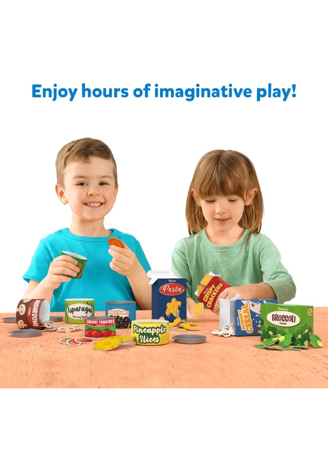 Grocery Set - 100+ Pieces, Play Foods, Realistic Pretend Play Toys, Kids Kitchen Set, Gift for Girls & Boys Ages 3, 4, 5 & Up