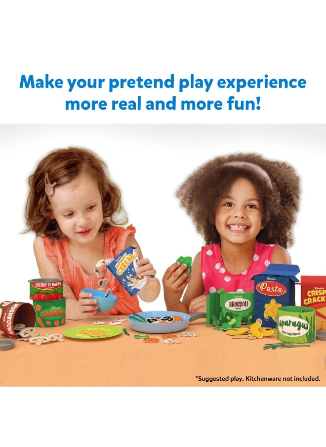 Grocery Set - 100+ Pieces, Play Foods, Realistic Pretend Play Toys, Kids Kitchen Set, Gift for Girls & Boys Ages 3, 4, 5 & Up