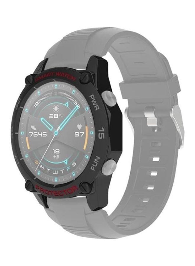 NIBEMINENT TPU Protective Case For Huawei Watch GT2 Smartwatch 46mm Black - Image 1