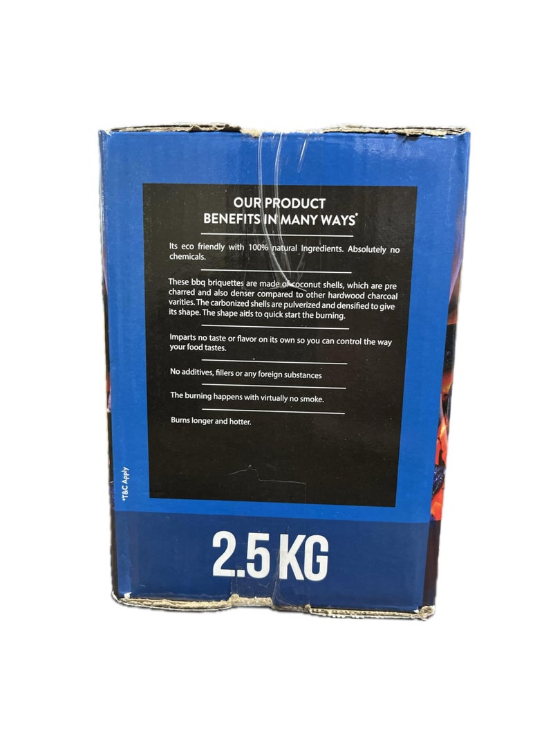 Exousia Charcoal Briquettes - 2.5 Kgs - Image 2