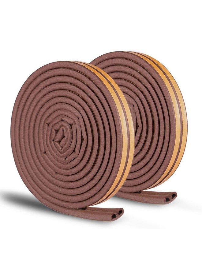 Generic Ccmart Door Window Insulation Soundproofing Weather Stripping Tape Epdm Rubber Self Foam Adhesive Weatherstrip Draught Excluder For Blocking S And Gaps (6M Coffee) -- Coffee 