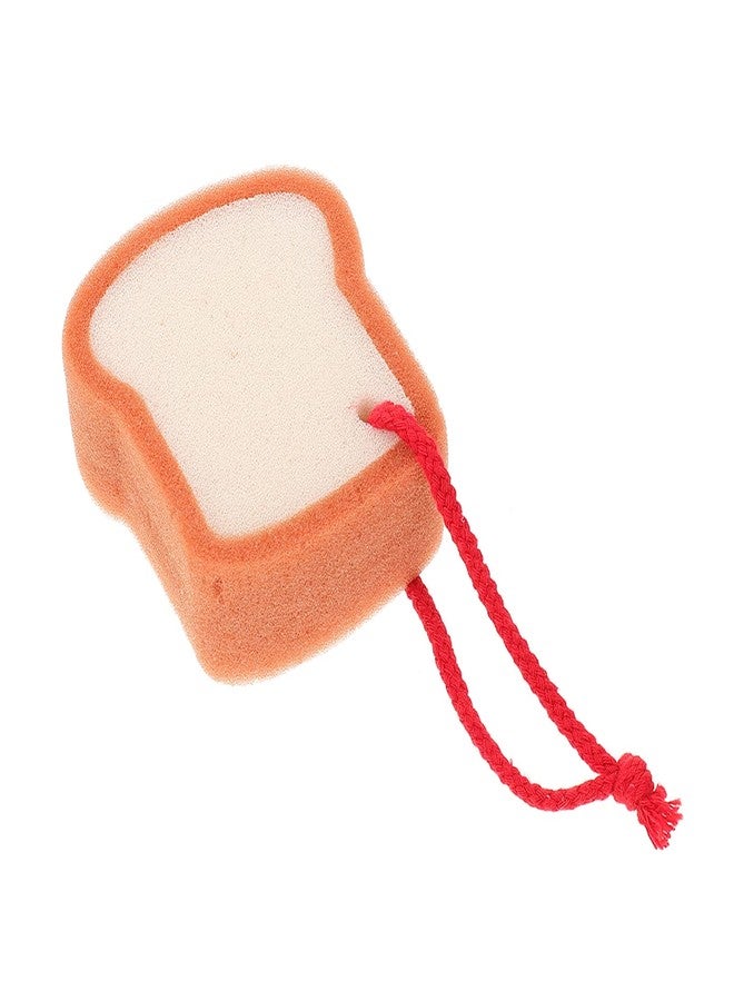 Healifty Cute Fruit Bath Shower Sponge Loofahs Body Scrubber Sponge Cartoon Bread Shaped Exfoliating Bath Sponge Loofah Bath Spa Puff Scrubber Ball Towel Shower Scrubber for Newborn - Image 1
