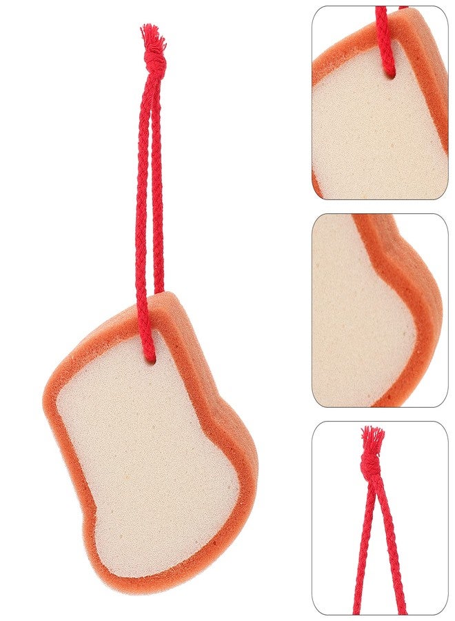 Healifty Cute Fruit Bath Shower Sponge Loofahs Body Scrubber Sponge Cartoon Bread Shaped Exfoliating Bath Sponge Loofah Bath Spa Puff Scrubber Ball Towel Shower Scrubber for Newborn - Image 5