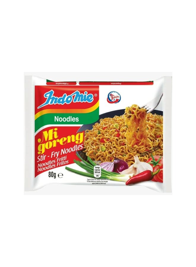 Indomie Indomie Mi Goreng Instant Stir Fry Noodles, Halal Certified, Original Flavor, 10 Count (Pack of 1) - Image 1