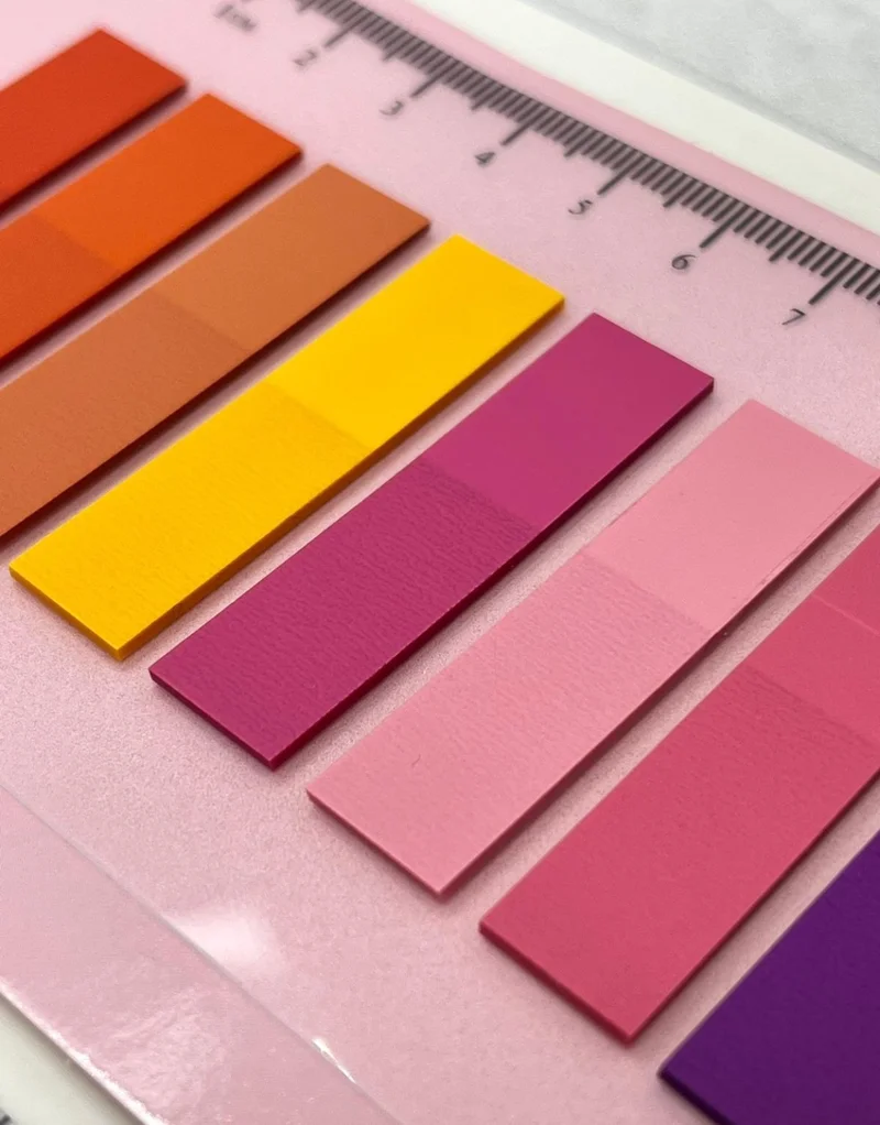 Kağıt Gemi Dükkan Paper Ship Shop 10 Colorful Ruler Romantic Transparent Pet Index / Index Sticker / Sticky Note / Post-It