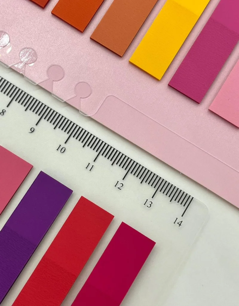 Kağıt Gemi Dükkan Paper Ship Shop 10 Colorful Ruler Romantic Transparent Pet Index / Index Sticker / Sticky Note / Post-It