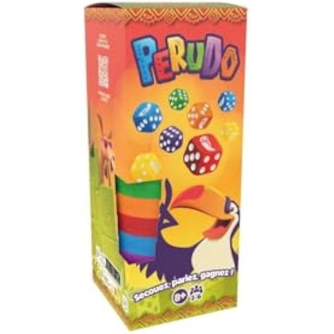 ASMODEE - Perudo Board Game for Adults and Children from 8 Years - Shake, Talk, Win - Dice Game and Bluff - 2 to 6 Players - 30 Minutes - French Version - Image 1