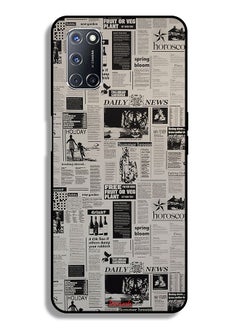 Tolwak Oppo A92 Protective Case Cover Newspaper Recording  - Image 1