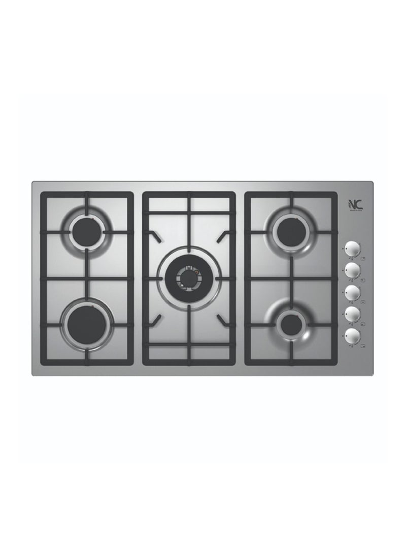 N.C N.C  Stove 90 cm 5 gas burners self ignition  full safety  heavy iron  Italian side switches  - Image 1
