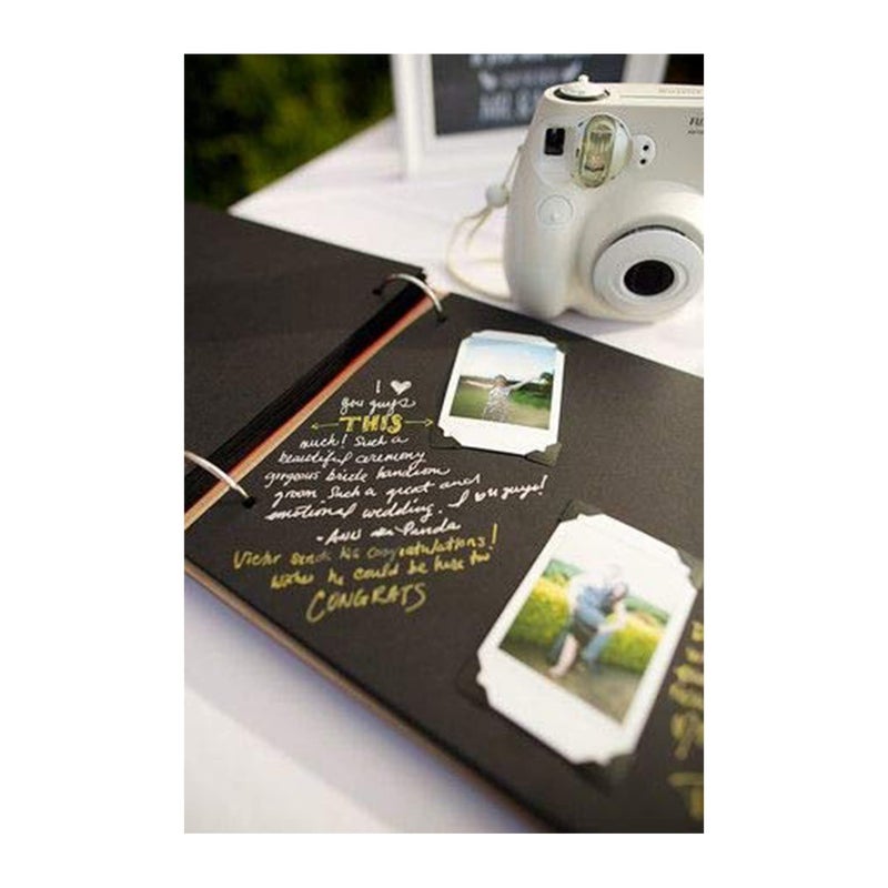 LADECOR Scrapbook Photo Album Memory Book With Wooden Hard Cover (12 Inch x 8.5 Inch, Design-3) - Image 3