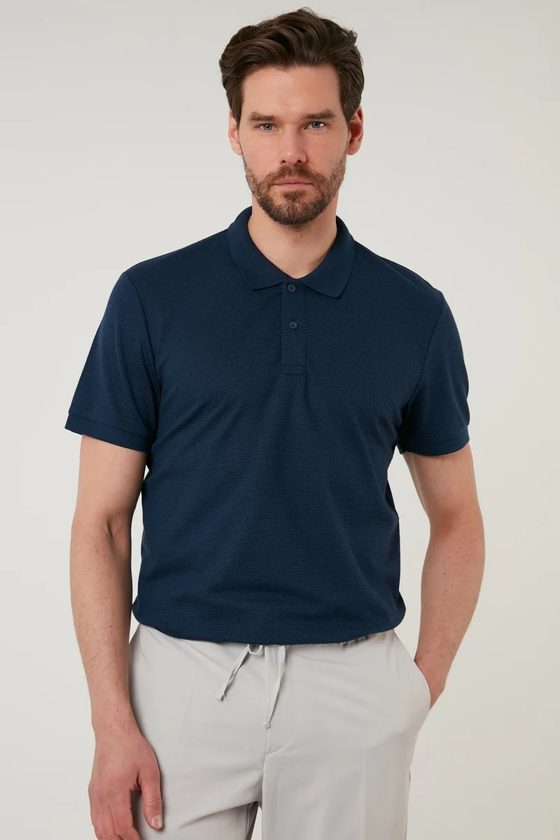 Buratti Regular Fit Cotton Buttoned Polo T Shirt Men's Polo 5902326