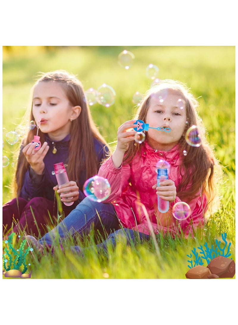 24Pcs Under The Sea Bubble Wands for Kids Toddlers Bubbles Party Favors Mini Bubbles Bulk Valentines Easter Wedding Birthday Gift Filler Summer Ocean Animal Boys Under The Sea Party Favors  - Image 4