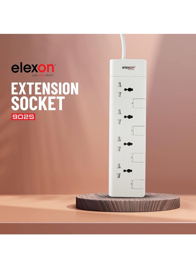 elexon - 4 Way Power Extension Socket With 2M Cable - Image 1