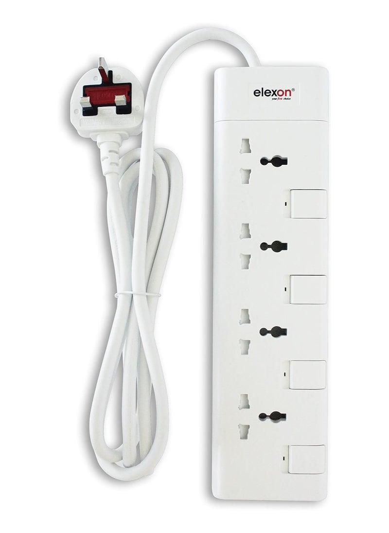 elexon - 4 Way Power Extension Socket With 2M Cable - Image 1