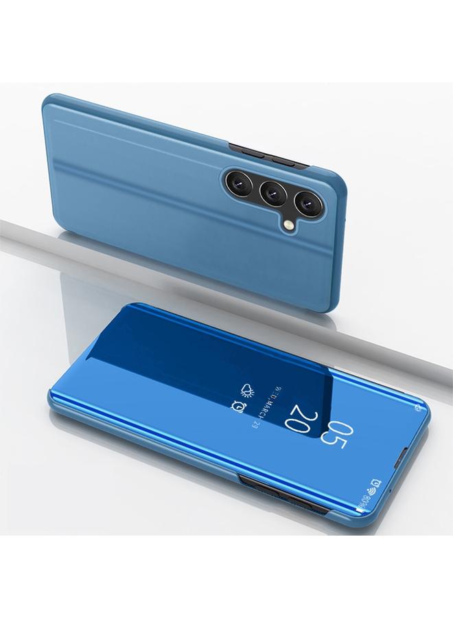 S-TOP Case For Samsung Galaxy A16 5G Plated Mirror Horizontal Flip Leather Phone Case with Holder - Image 1