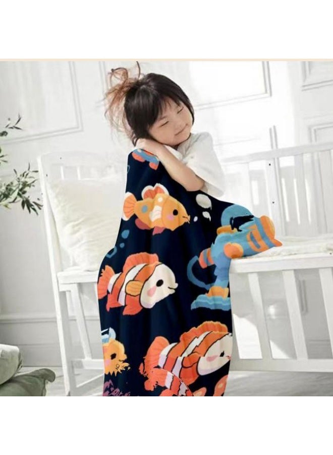 general Children's or student cartoon flannel thin blanket (warm and comfortable, suitable for sleep, games) 100cm*150cm - 354 - Image 4