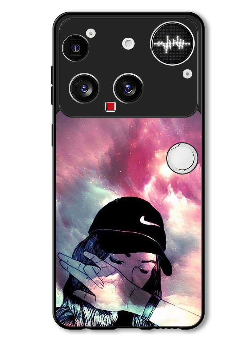 Theodor Case Compatible with Nothing Phone (3) 6.67 Inch Protection Shockproof Bumper Cover Girl Sob - Image 1