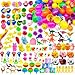 GOAUS Prefilled Easter Eggs with Toys 240 Pcs 120 Eggs Truly Filled with 120 Small Toys Prefilled Easter Egg Hunt Stuffed Party Favors Basket Stuffers Prizes for Kids - Image 2
