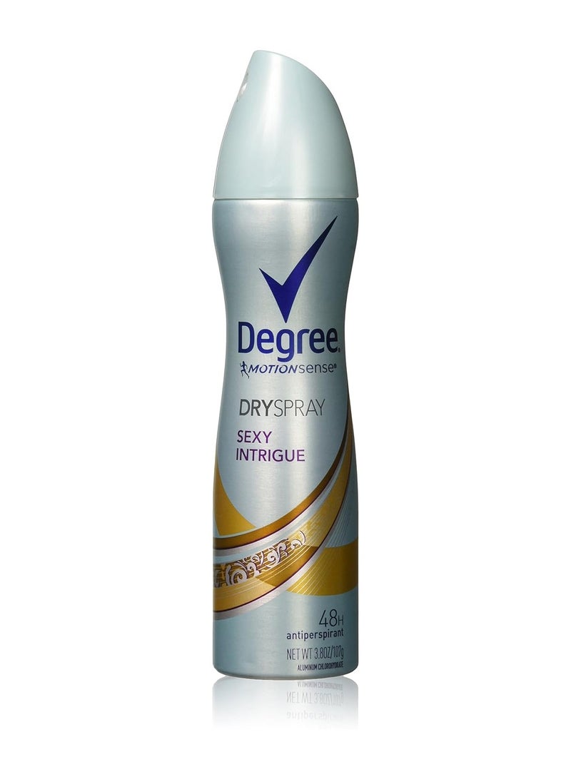 Degree Degree MotionSense Dry Spray Antiperspirant, Sexy Intrigue 3.8 oz Pack of 2 