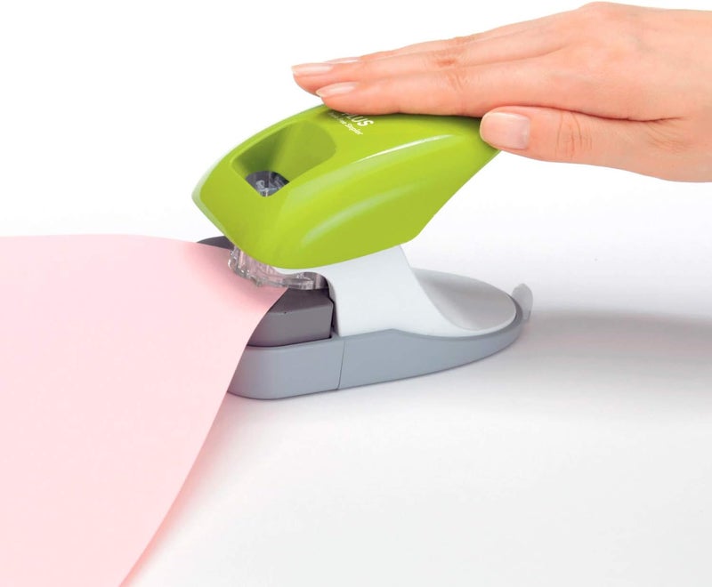 Plus Paper Clinch Stapler Without Staples, Green Odor resistant - Image 2