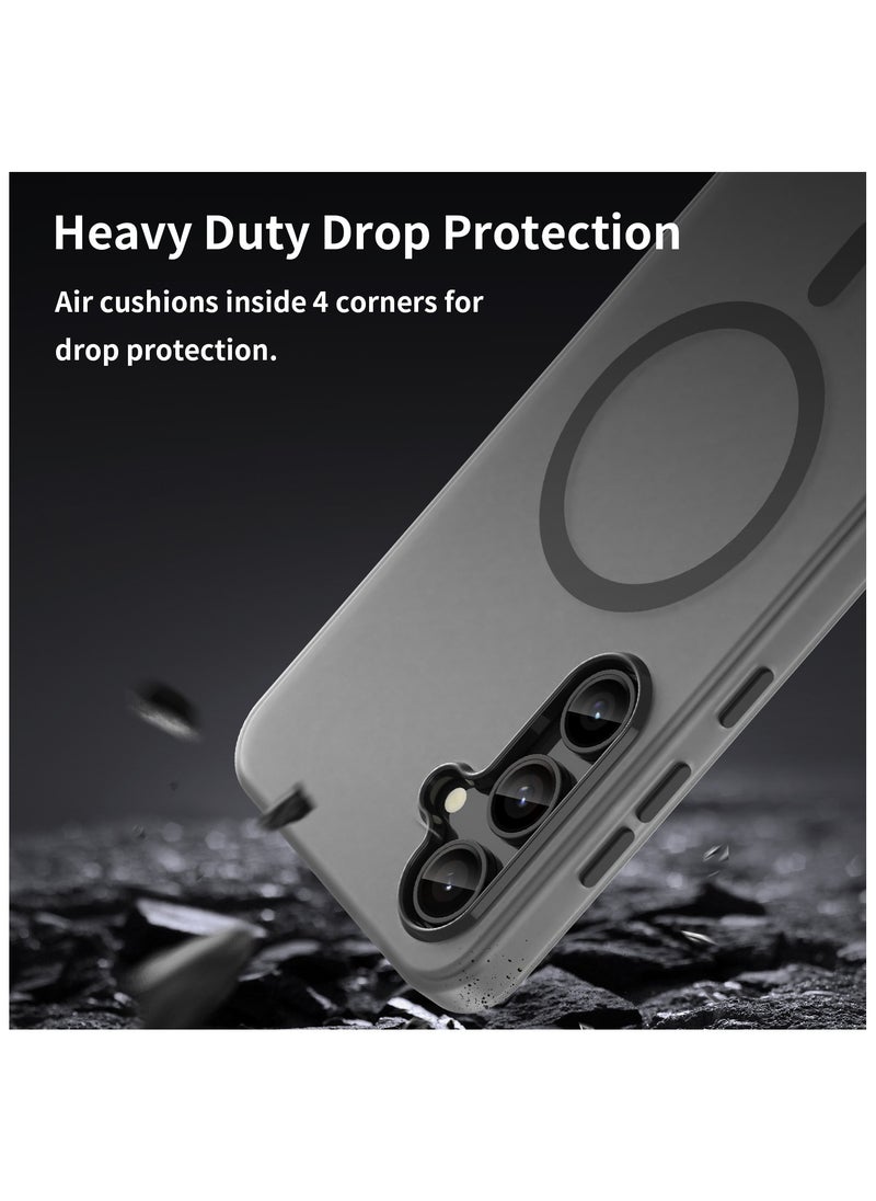 Generic - [1+2 Sets] For Samsung Galaxy S24 FE Case Cover & Screen Protector MagSafe Case Slim Thin Anti-Yellow Shockproof Protection Scratch-Resistant Back Cover with 2 Tempered Flims - Image 1