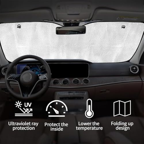 Coku New 2026 Universal Car Windshield Sun Shade Cover, Front Windshield Sun Protector for UV Rays & Heat, Windscreen Sunshades to Keep Your car Cool, Car Shield for Sun Heat for All Cars - Image 4