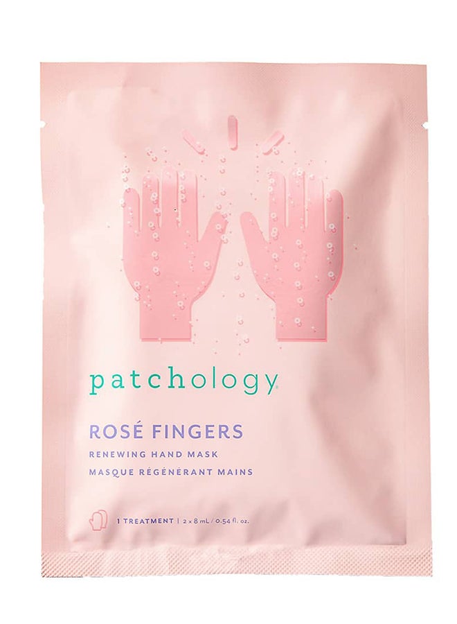 Patchology Serve Chilled Rosé Fingers – Intensive Repair for Dry Cuticles, Shea Butter & Strawberry, Moisturizing Mask for Cracked Skin Relief 1 Pair - Image 2