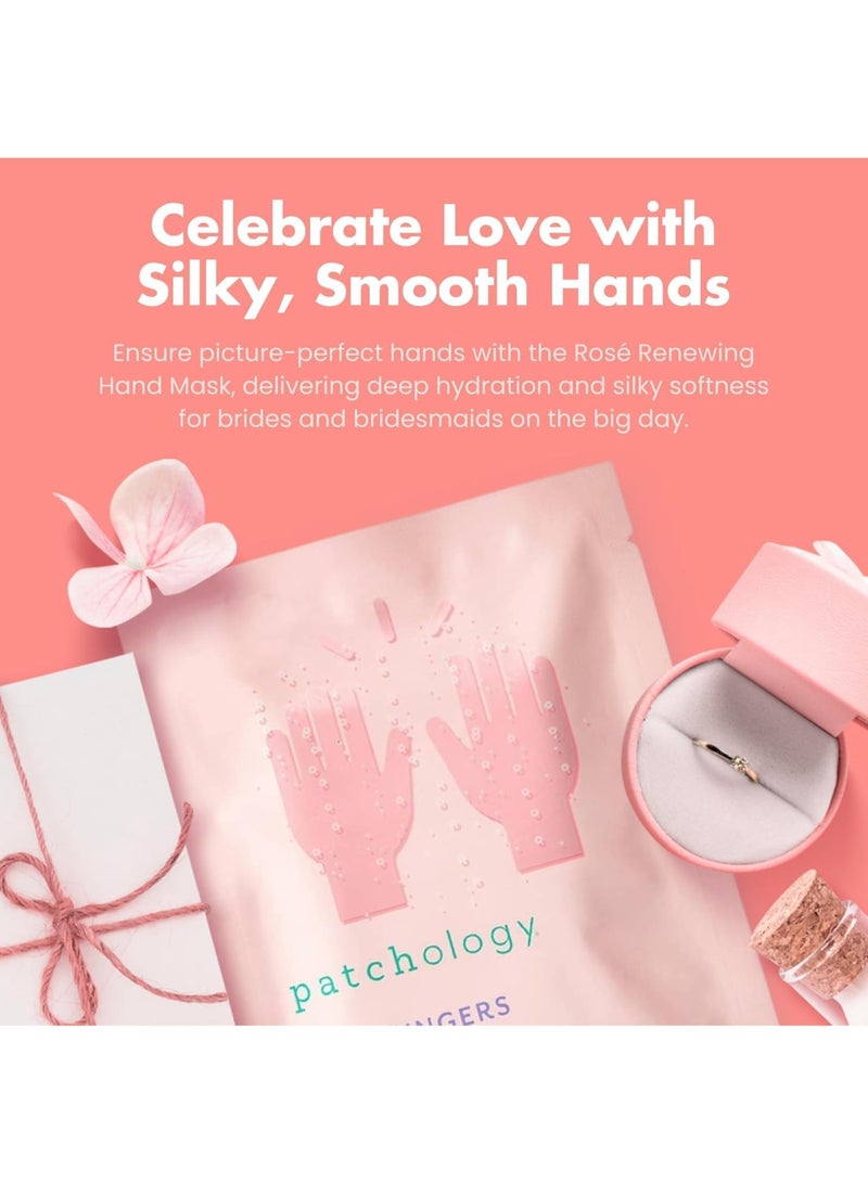 Patchology Serve Chilled Rosé Fingers – Intensive Repair for Dry Cuticles, Shea Butter & Strawberry, Moisturizing Mask for Cracked Skin Relief 1 Pair - Image 3