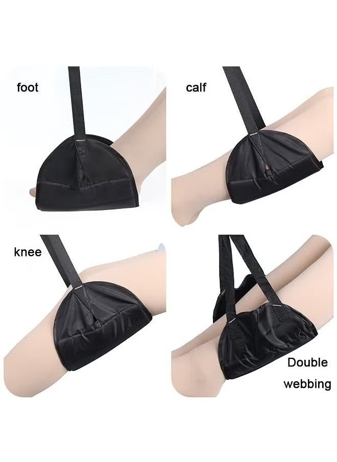 Generic - Airplane Footrest, Travel Footrest, Portable Foot Hammock, Airplane Travel Accessories Suitable for Long Flight Bus Train Office Home for Reduce Swelling and Pain(Black) - Image 1