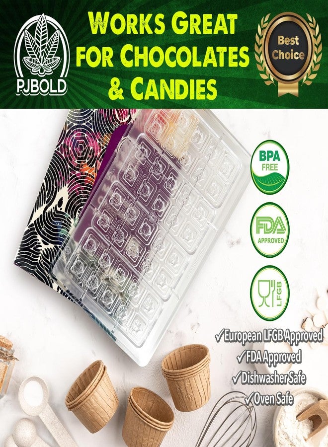 PJ Bold Mushroom, Polycarbonate Chocolate Mold, 50mL (65 gram), 10 Piece Bar - Image 4