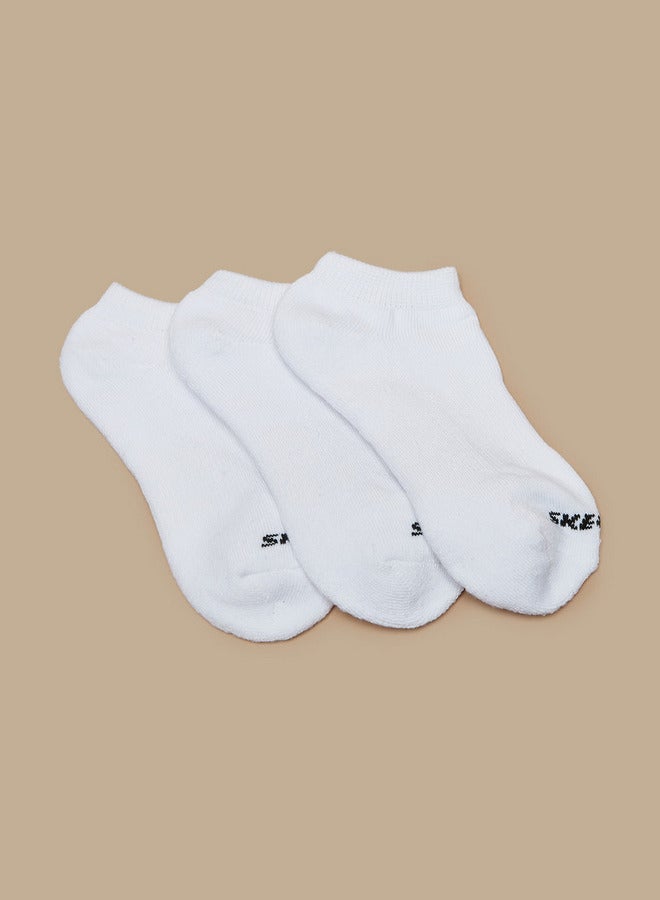 SKECHERS Printed Ankle Length School Sports Socks - Set Of 3 - Image 2