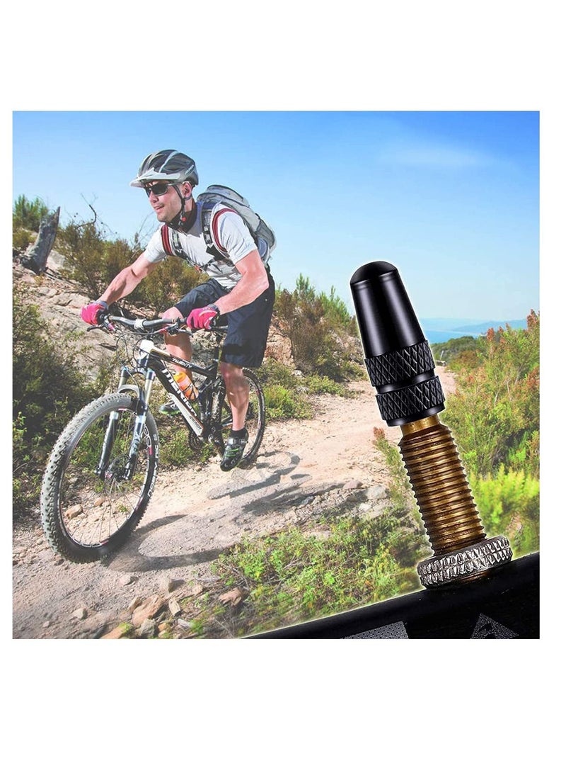 SYOSI Bike Valve Stem Caps Tire Valve Caps Presta Chrome Anodized Aluminum Use On Presta French Valves Dust Caps for MTB Road Racing Bicycle Rocket Style Motorcycles Airtight (10 Pack) - Image 4