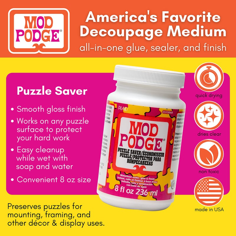 Mod Podge Mod Podge Puzzle Saver (8-Ounce), CS15068, White - Image 2