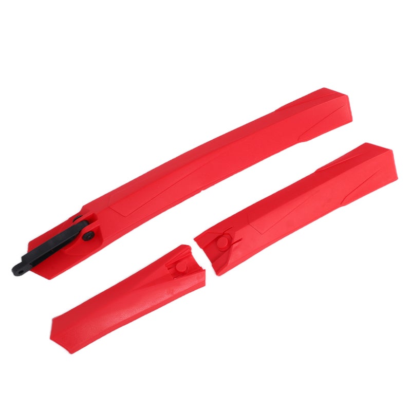 Bike Mud Guard Resilient Plastic Cleanable Bicycle Components for Riding CyclingRed - Image 4
