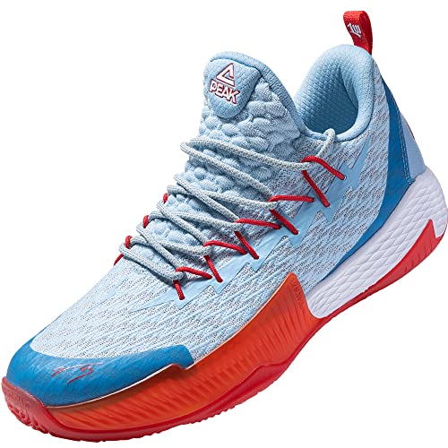PEAK Men's Basketball Shoes Lightning Sport Shoes for Basketball, Running, Walking Sky Blue - Image 1
