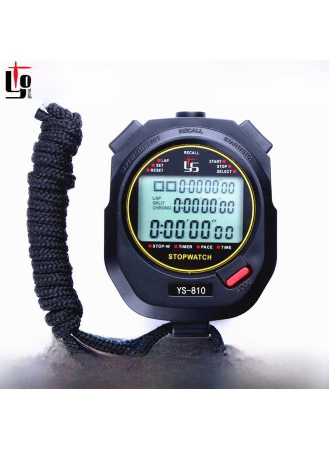مصنع الجملة YS-810 yisheng 10 ~ 100 ساعة توقيت التدريب الرياضي الجري الطلاب ممارسة الحكم - دقة العرض: Ys-830 أسود 30 ذكريات - Image 1
